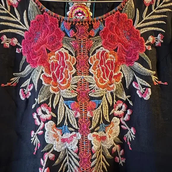 Johnny Was Burke Linen Tunic Dress Size XS - Picture 7 of 11